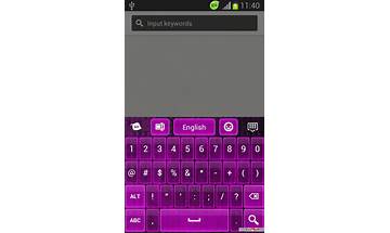 GO Keyboard Purple Light Theme for Android - Download the APK from Habererciyes